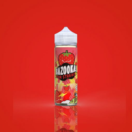 Bazooka Sour Straws Strawberry